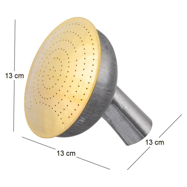 Pomme d'arrosoir en acier galvanisé grille en laiton - GUILLOUARD