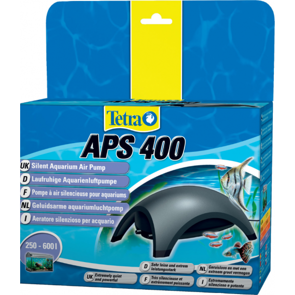 Pompe à air silencieuse pour aquariums tetra (aps 400 250 600 litres)