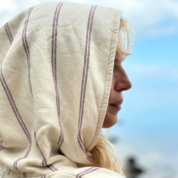 Poncho en coton bio Marina 95 x 80 cm - 6