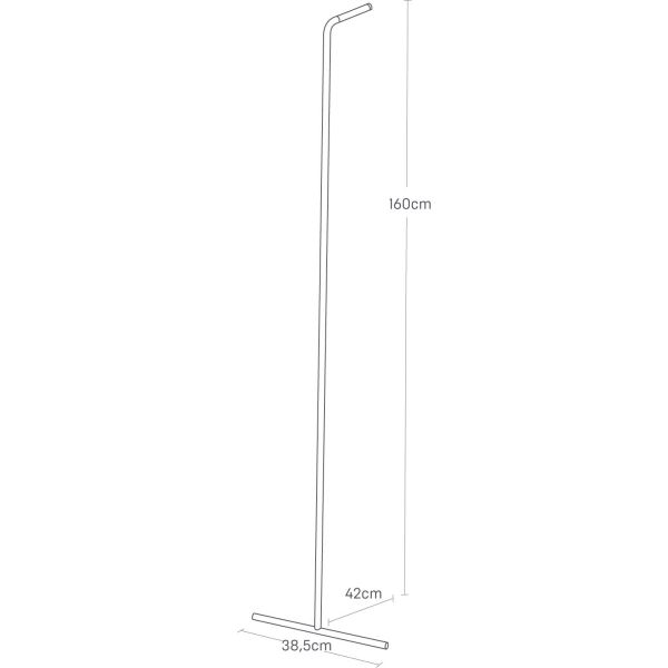 Portant minimaliste incliné Tower - YAM-0224