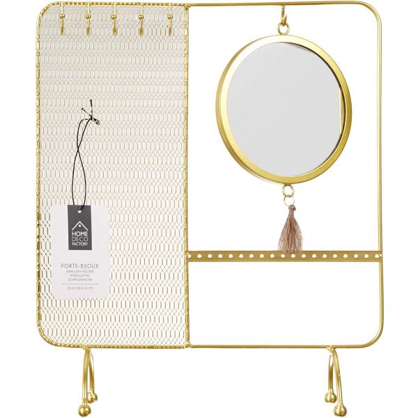 Porte bijoux en métal doré Nuit slave - CMP-3418