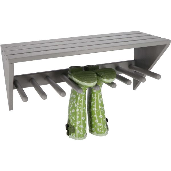 Porte bottes mural en pin