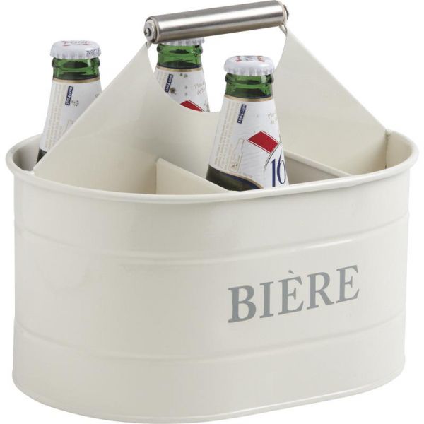 Porte bouteille biere en zinc laqué