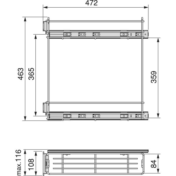 Porte-bouteilles extractible SupraMax - EMUCA