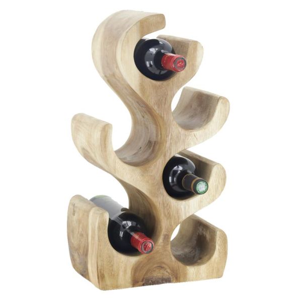 Range-bouteilles en bois de suar