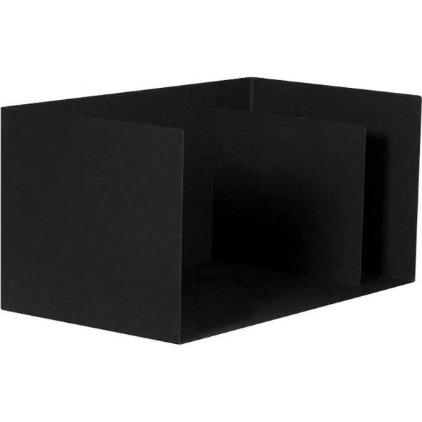 Porte-bûches compact en acier noir 70 cm Bytom - MAGNUS