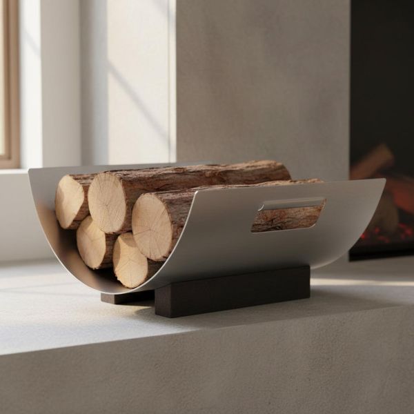 Porte bûches design Lune - AUBRY GASPARD