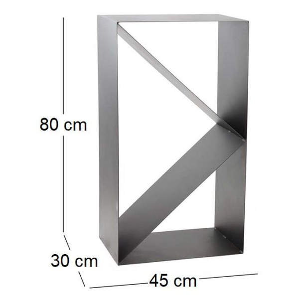 Porte-bûches design en acier - NOR-0186