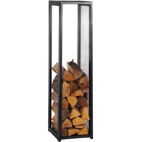 Porte-bûches design vertical en acier 120 cm - 5