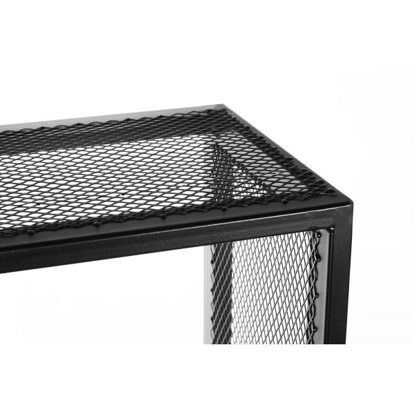 Porte-bûches design vertical en acier 120 cm - NOR-0180