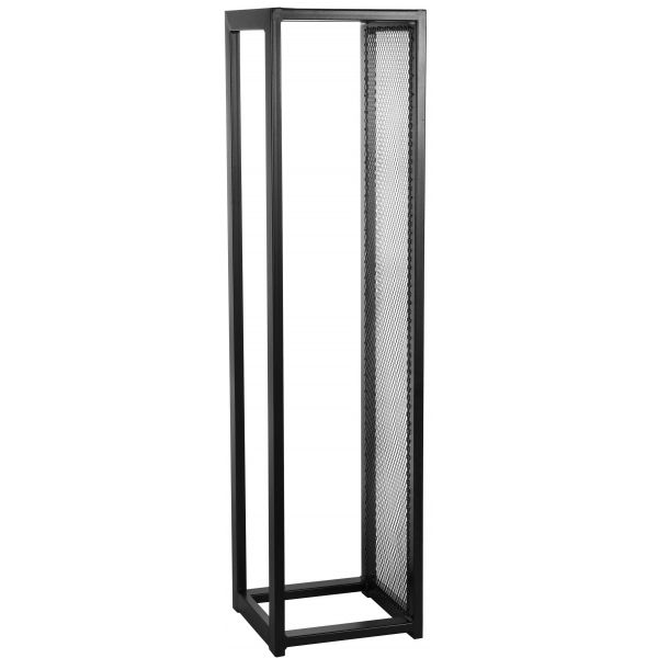 Porte-bûches design vertical en acier 120 cm