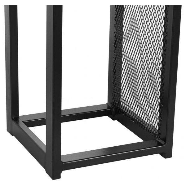 Porte-bûches design vertical en acier 120 cm - MAGNUS