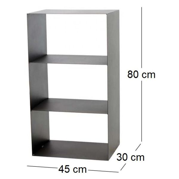 Porte-bûches 3 étages en acier Lublin - NOR-0189
