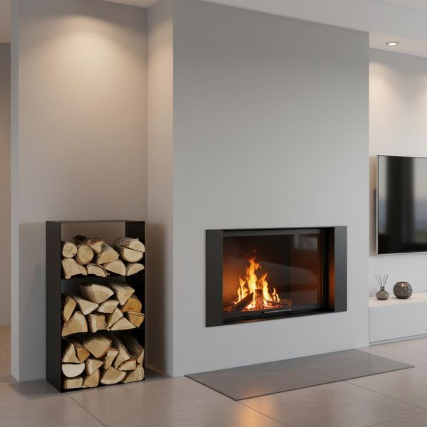 Porte-bûches 3 étages en acier Lublin - MAGNUS