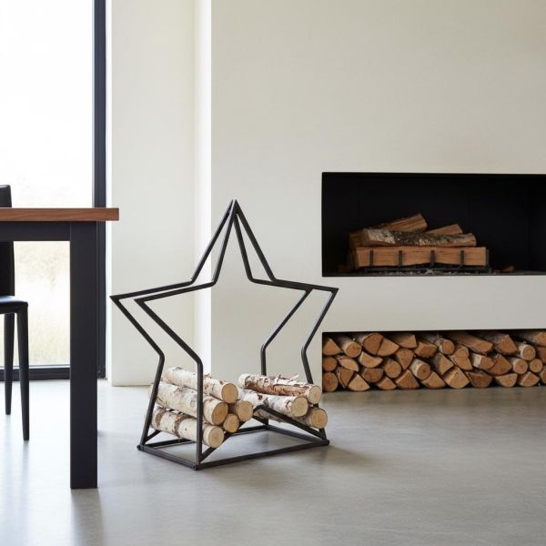 Porte-bûches en métal Étoile - AUBRY GASPARD