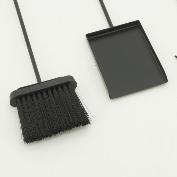 Porte-bûches en métal noir + 4 accessoires - AUBRY GASPARD