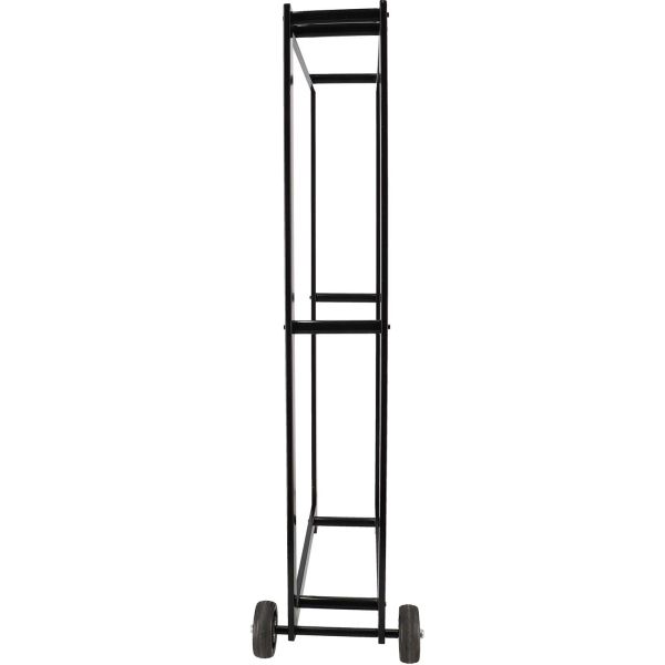 Porte bûches en métal avec 2 roues - 6