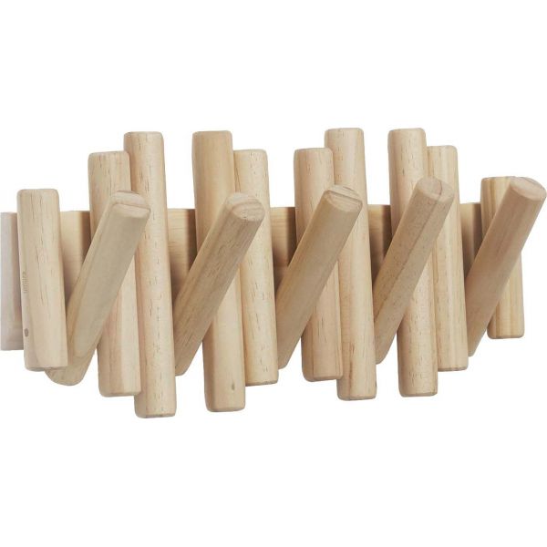 Porte manteau en bois 5 crochets Hook - 47,90