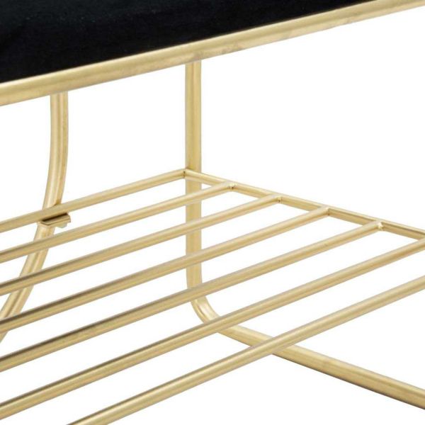 Porte manteau en métal avec banc intégré 80 x 38.5 x 180 cm - 6
