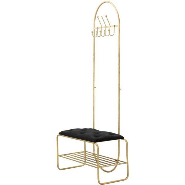Porte manteau en métal avec banc intégré 80 x 38.5 x 180 cm - 8