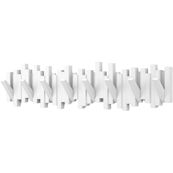 Porte manteau mural 8 crochets repliables Sticks - 40,90