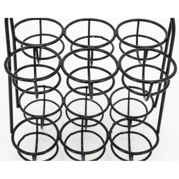 Porte-oeufs en métal noir - 6