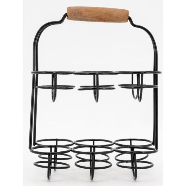 Porte-oeufs en métal noir - AUB-7186