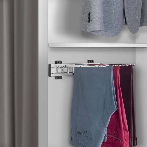 Porte-pantalons à montage latéral pour armoire Self - EMUCA