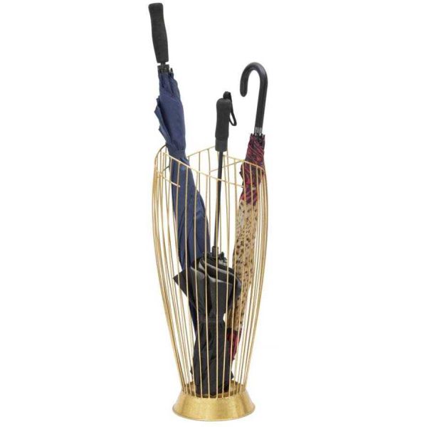 Porte parapluie en métal doré Fashion 28 x 69 cm - 8