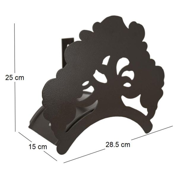 Porte tuyau mural original en acier - 9