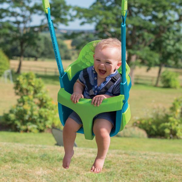 Portique en bois balançoire Forest avec siège bébé offert - 7