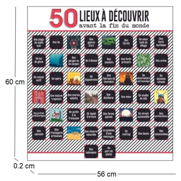 Poster 50 cases à découvrir - 5