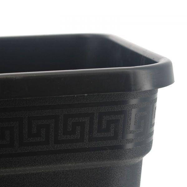 Pot de plantation carré noir 25 litres  33.5 x 33.5 x 34 cm - 13,90