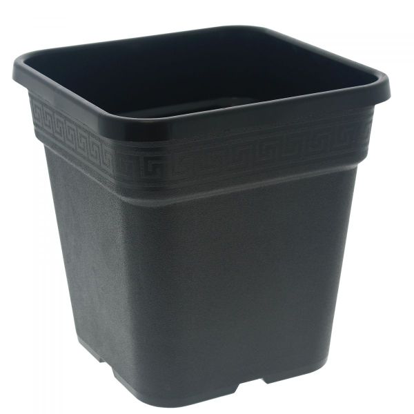 Pot de plantation carré noir 25 litres  33.5 x 33.5 x 34 cm - FTK-0542