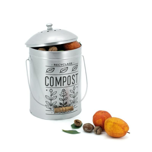 Pot à compost en métal Design - AUBRY GASPARD