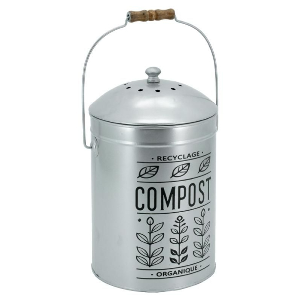 Pot à compost en métal Design
