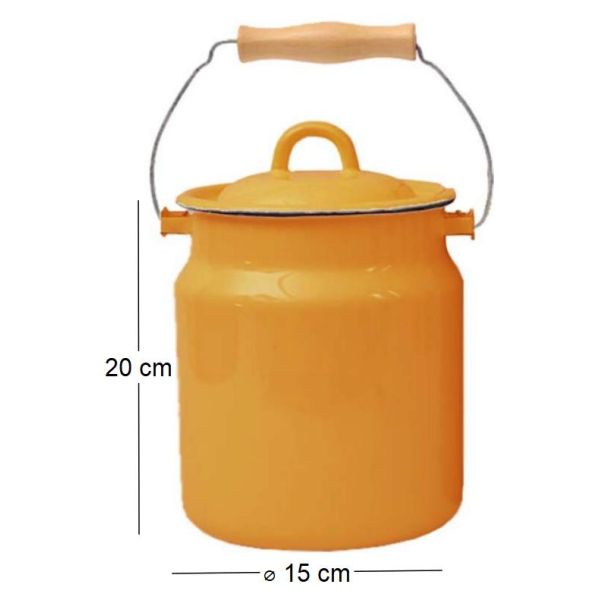 Pot à lait en émail Classic  15 x 20 cm - 8