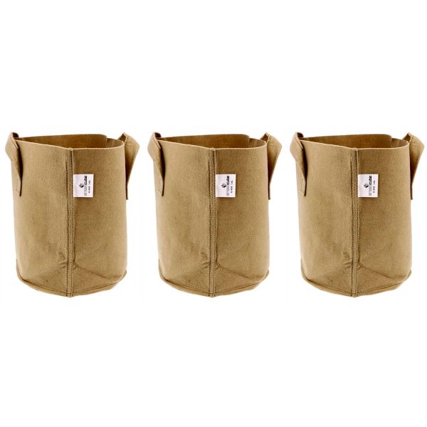 Pot de plantation en textile sable 15 litres