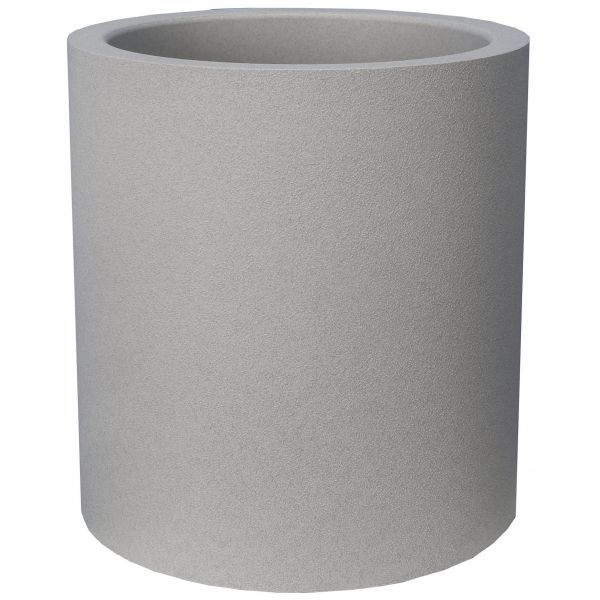 Pot en plastique rond aspect granit 30 cm