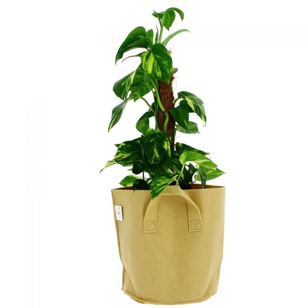 Pot de plantation en textile sable 15 litres - 