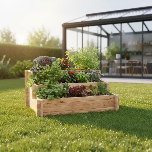 Potager escalier à légumes en mélèze - ROBIN HOOD