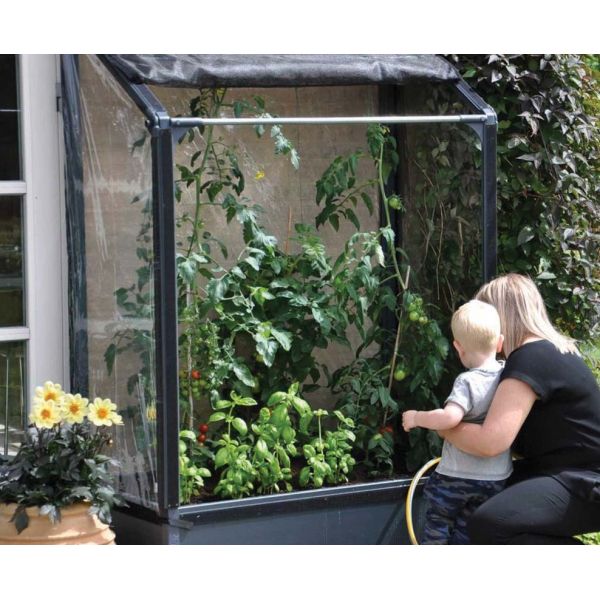 Potager mural PVC à adosser avec couverture de protection - 6
