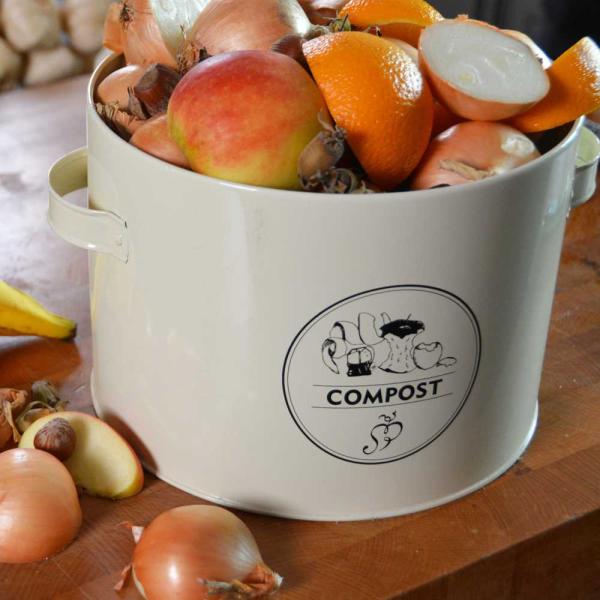 Poubelle de cuisine à compost ronde 6 litres - 7