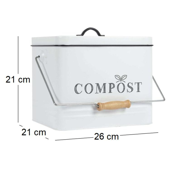Poubelle de cuisine à compost vintage - CMP-5055