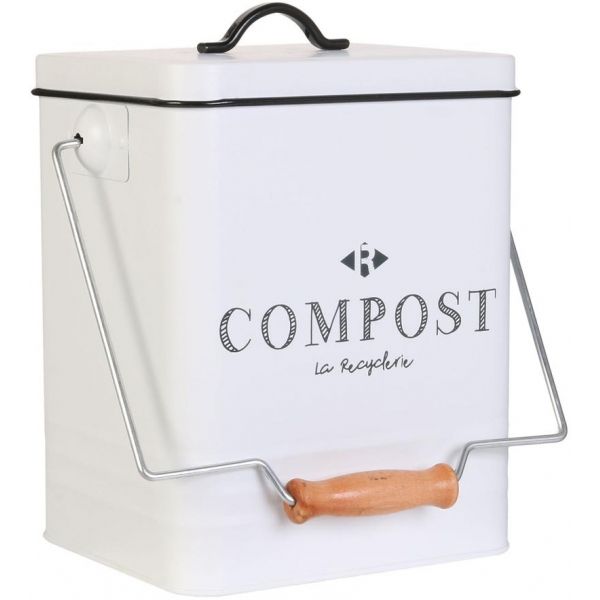 Petite poubelle à compost pour cuisine - 5 l - Poubelle pour cuisine,  comptoir avec couvercle pour déchets - Composteur [415] - Cdiscount Jardin