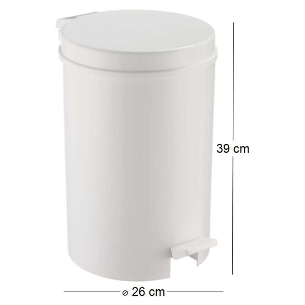 Poubelle à pédale 12L Zillion - SUNWARE