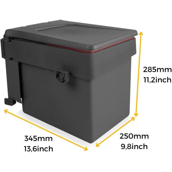 Poubelle de recyclage 15 litres fixation sur porte Recycle - 5