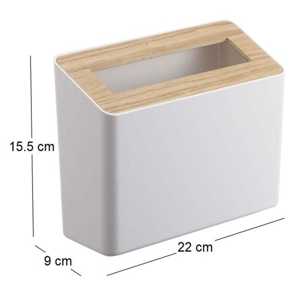 Poubelle de table en résine et bois Trash - 9