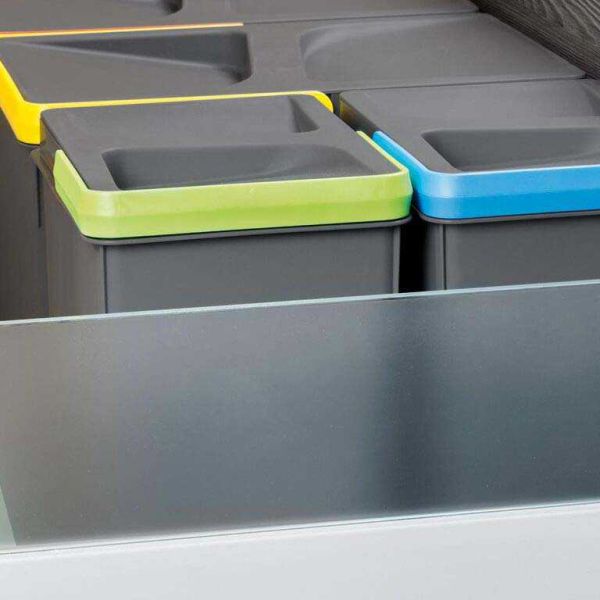 Poubelles pour tiroir de cuisine Recycle (Lot de 4 bacs de tri) - 5