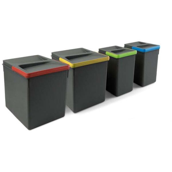 Poubelles pour tiroir de cuisine Recycle (Lot de 4 bacs de tri) - 99,90